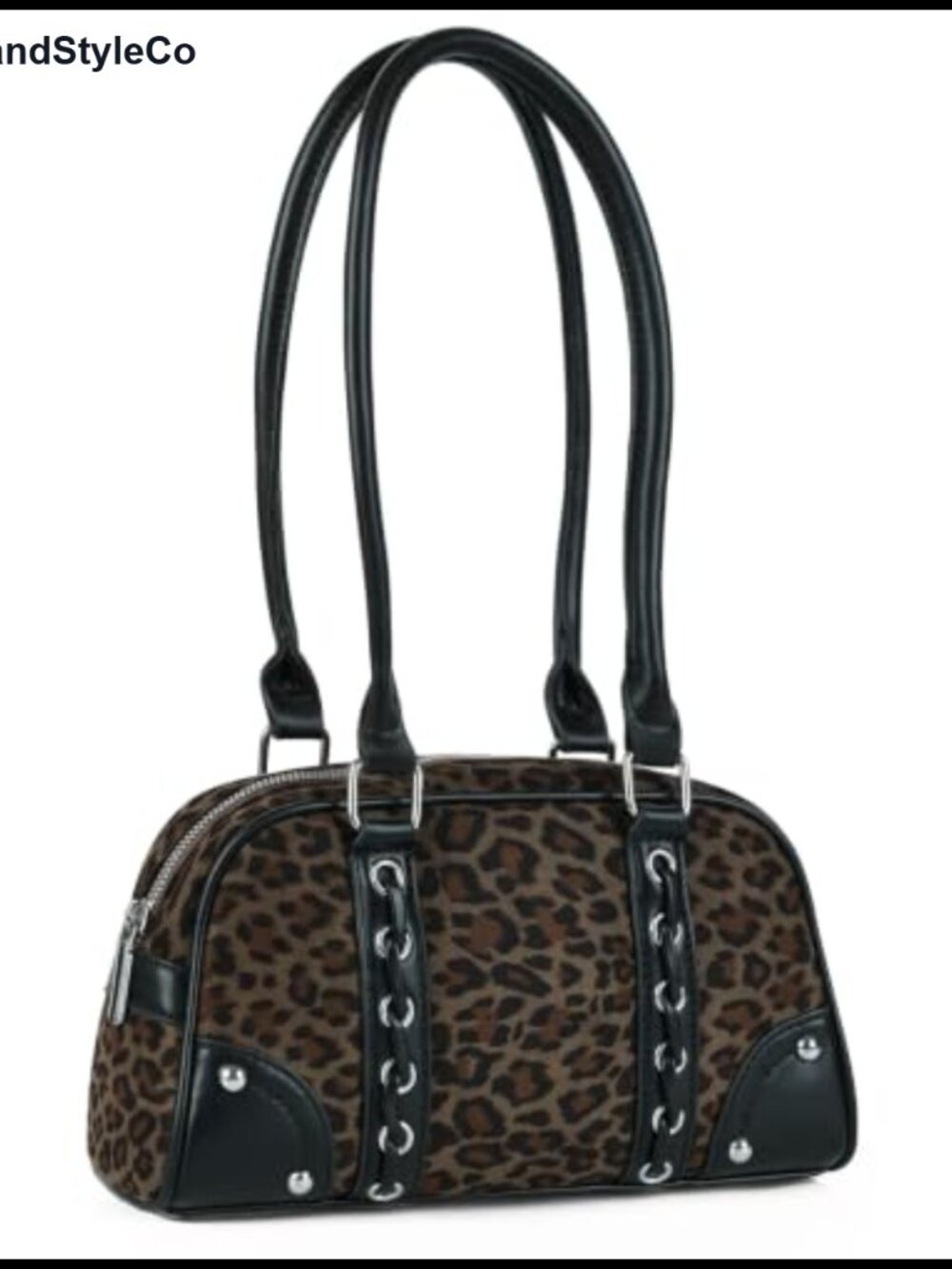 Faux Suede Bowler Shoulder Bag Retro Y2K Handbag Purse